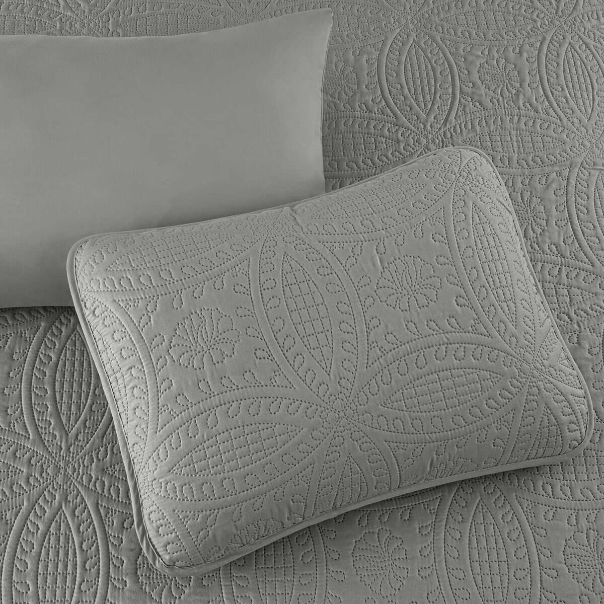 Juego de Cama con Edredón Chezmoi Collection Liam Gris - Imagen 8