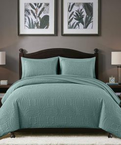 Chezmoi Collection Liam Spa Blue Juego de Edredón para Cama