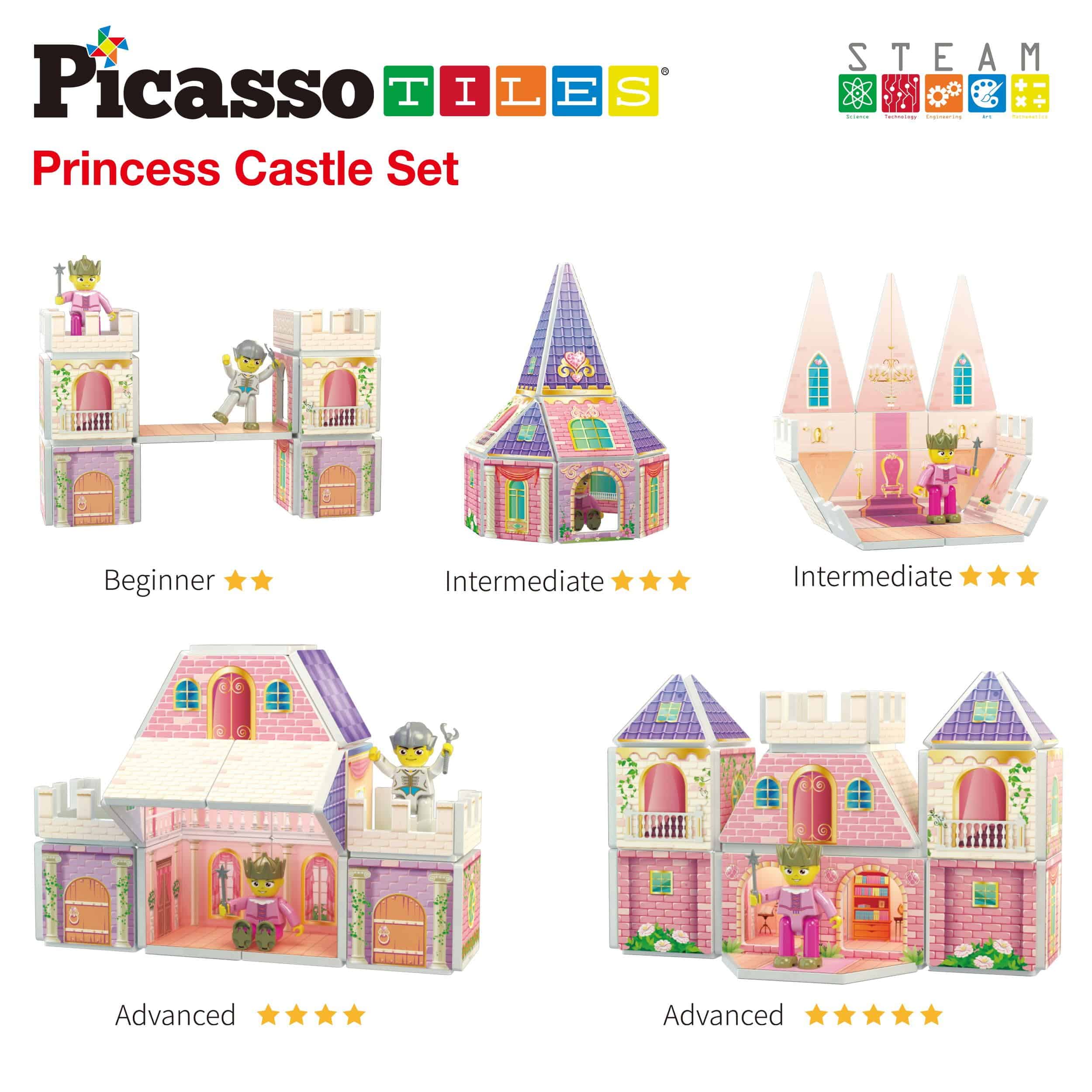 PicassoTiles Bloques de Construcción de Castillo de - Imagen 7