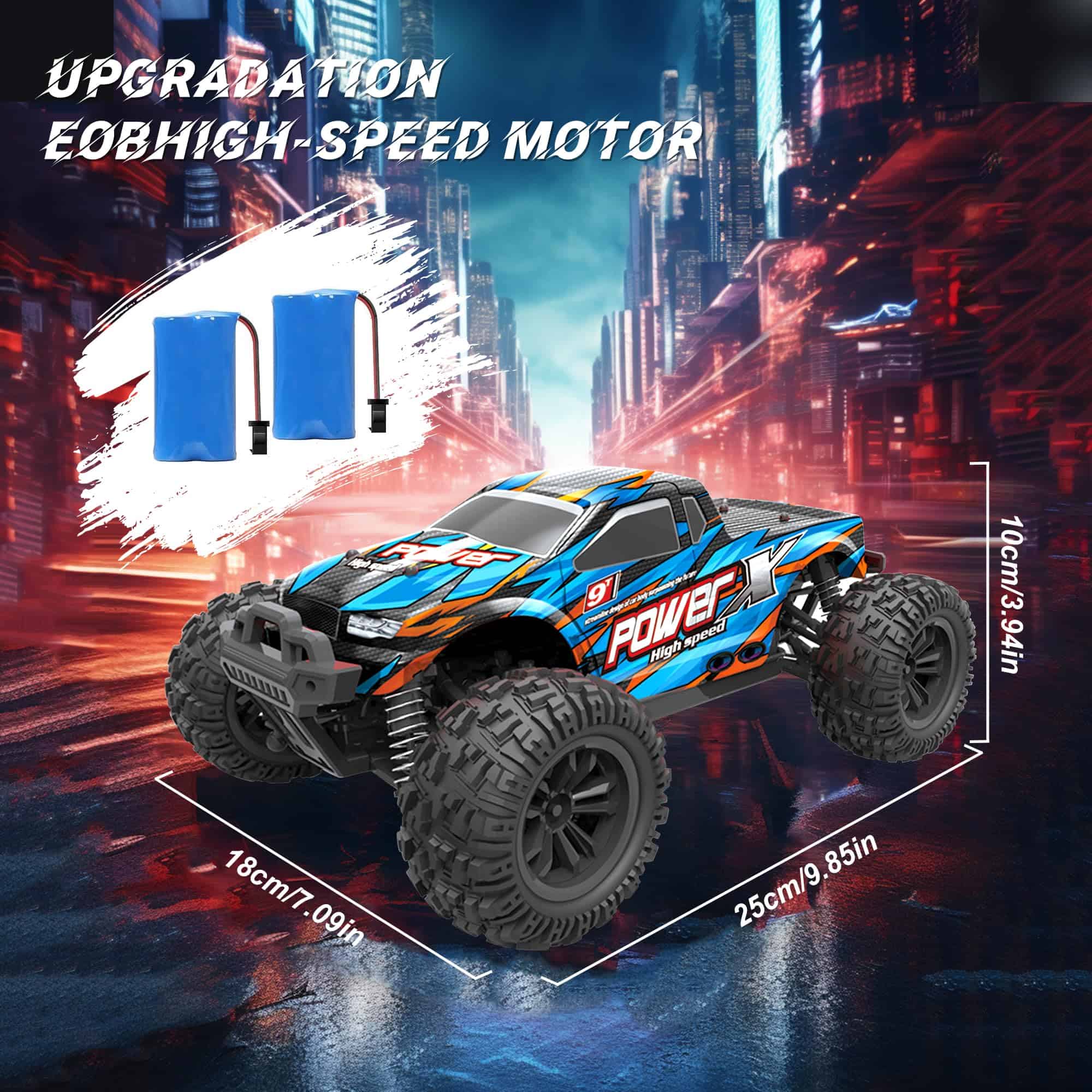 Quapkatt Coche RC Todoterreno a Escala 1:16, Velocidad Alta - Imagen 5