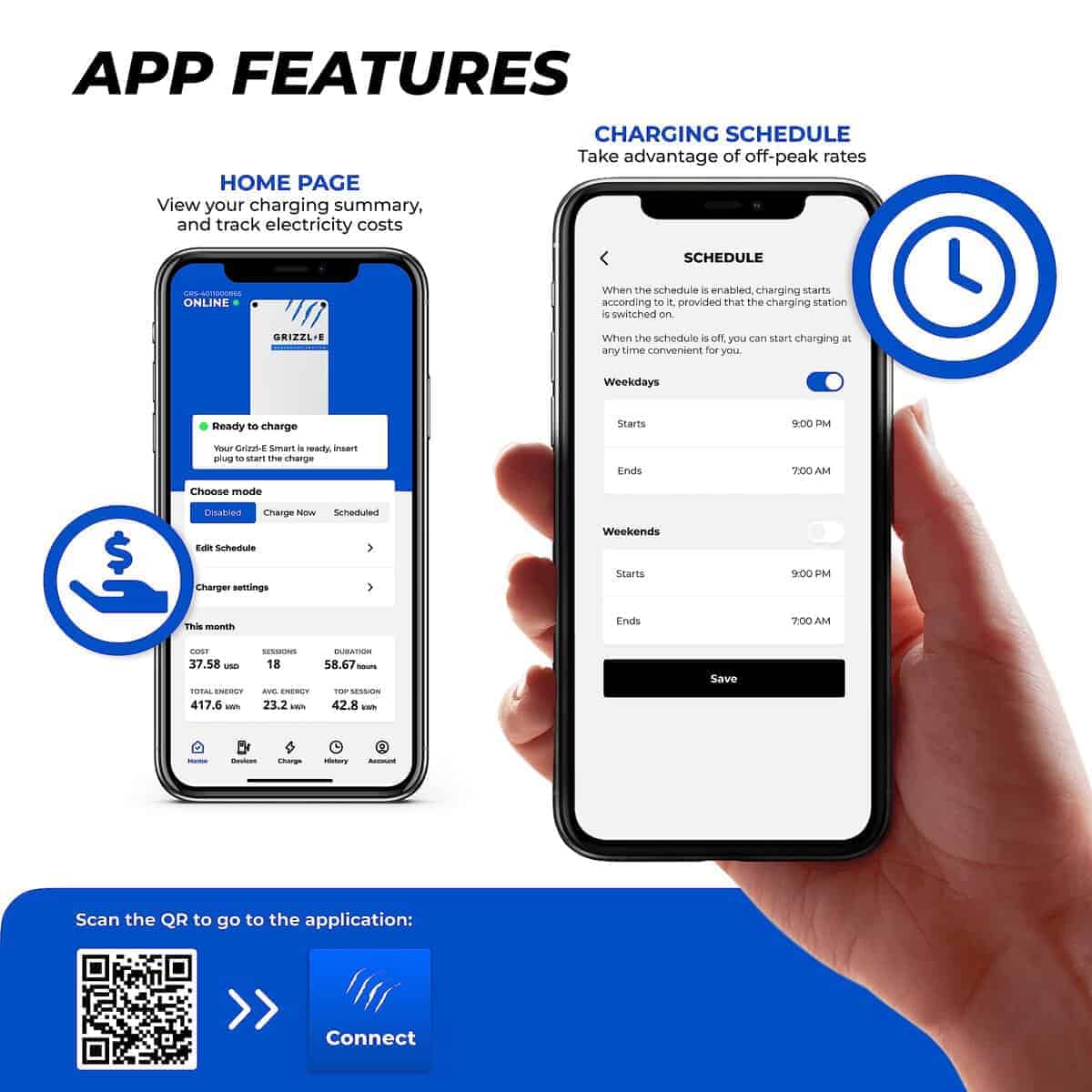 Cargador de Vehículo Eléctrico (EV) Grizzl-E -Negro - Imagen 5