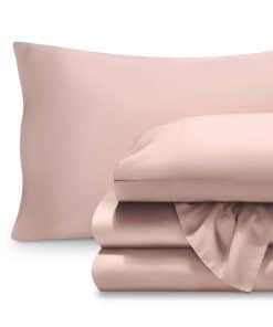 Juego de sábanas Bare Home Lyocell Tencel - -Rosa