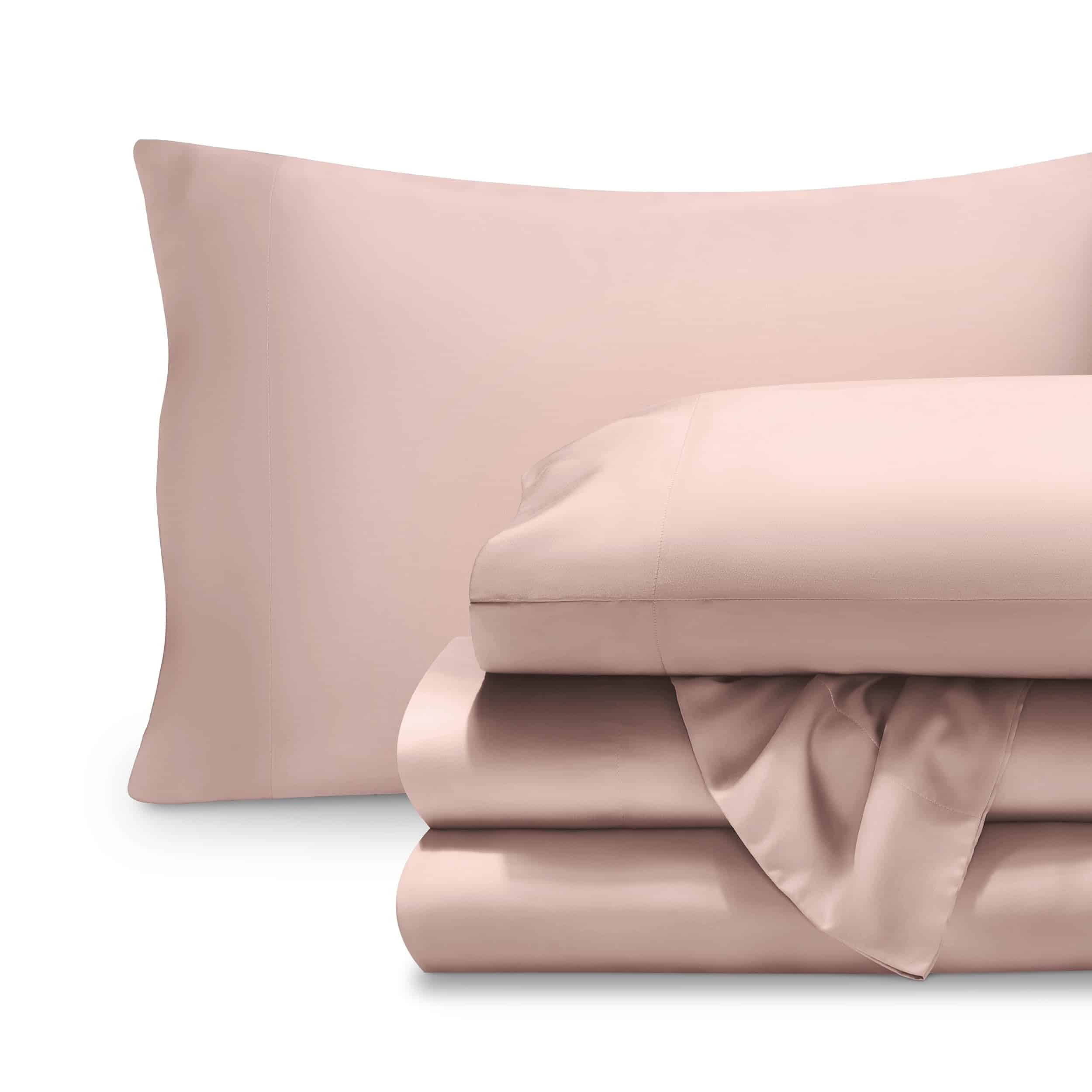 Juego de sábanas Bare Home Lyocell Tencel - -Rosa