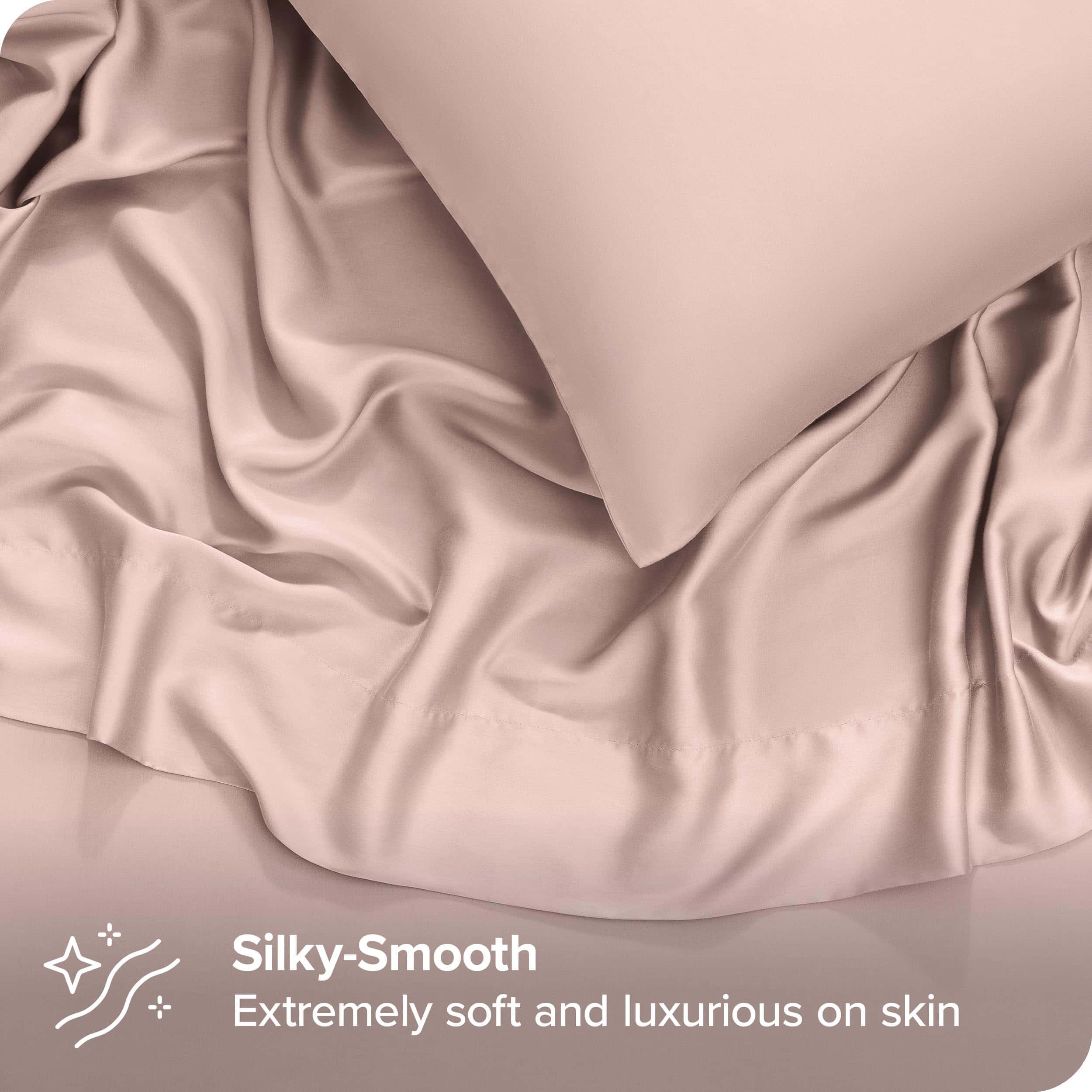 Juego de sábanas Bare Home Lyocell Tencel - -Rosa - Imagen 3