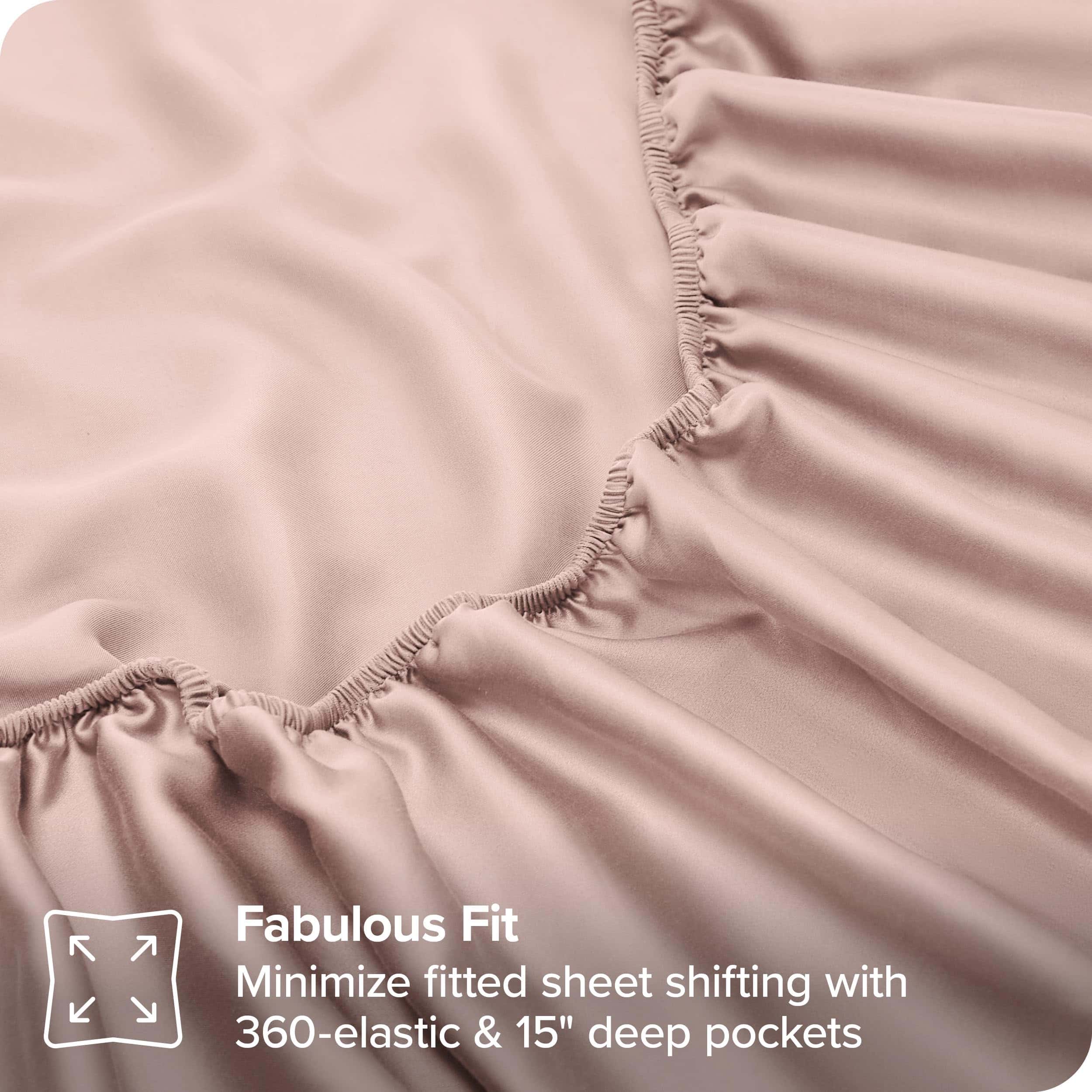 Juego de sábanas Bare Home Lyocell Tencel - -Rosa - Imagen 6