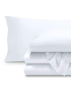 Juego de sábanas Bare Home Lyocell Tencel - -Blanco