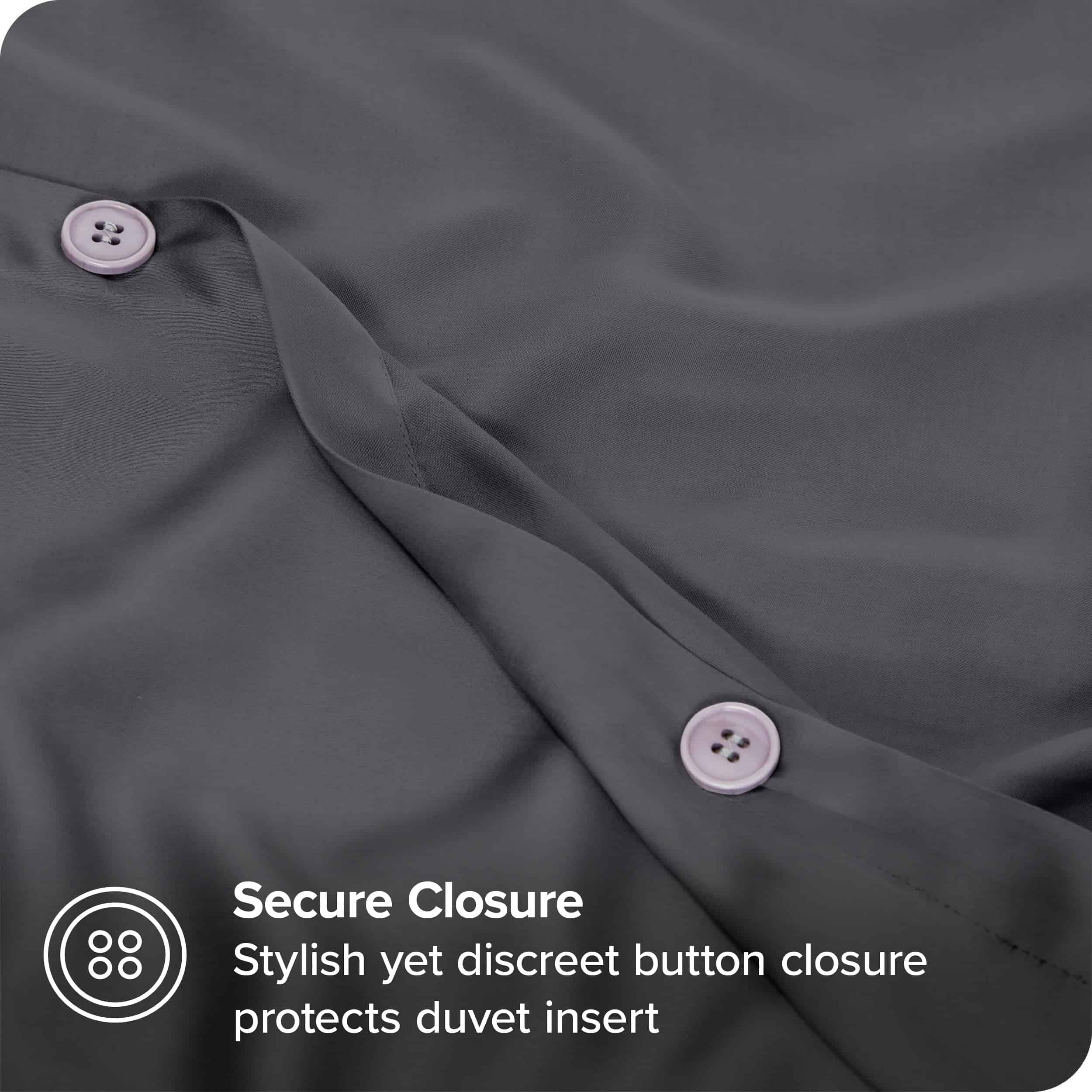 Set de Funda de Edredón de Tencel Bare -Gris Hierro Forjado - Imagen 7