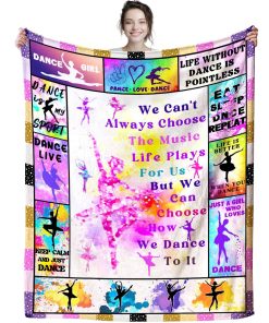 Manta de Baile Suave Cómoda para Cama Sofá Tema de Baile