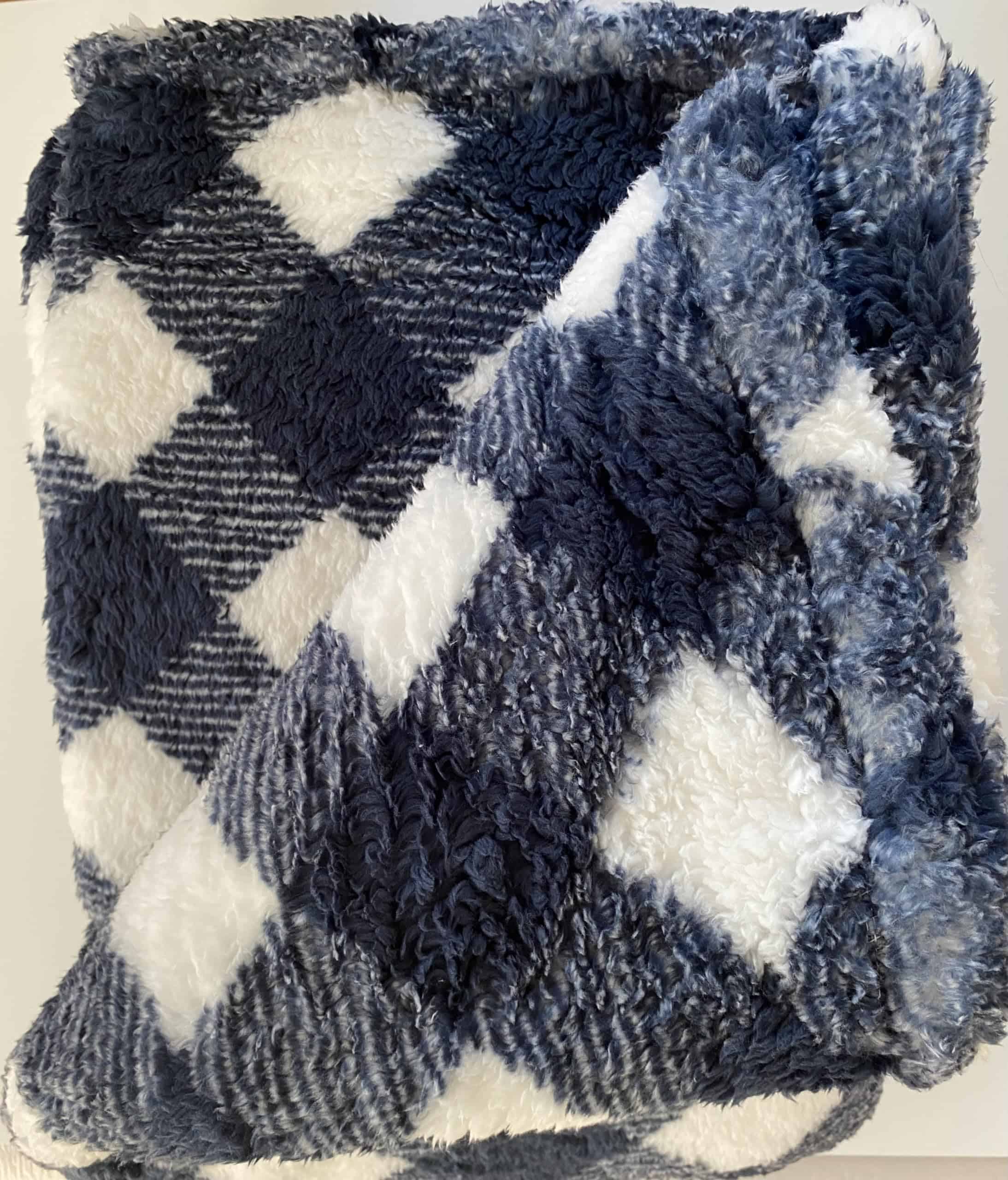 Cobertor Berkshire Double Sided Sherpa (Cuadros a Cuadros - Imagen 3