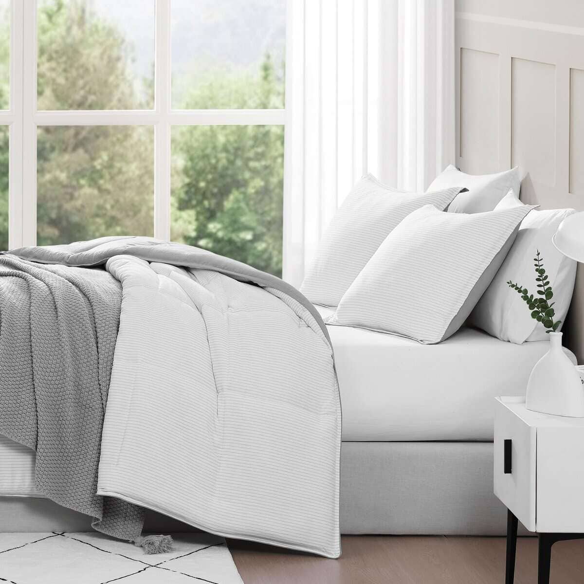 Conjunto de Edredón Mimoso Casa Platino - Pre-Lavado - Imagen 9