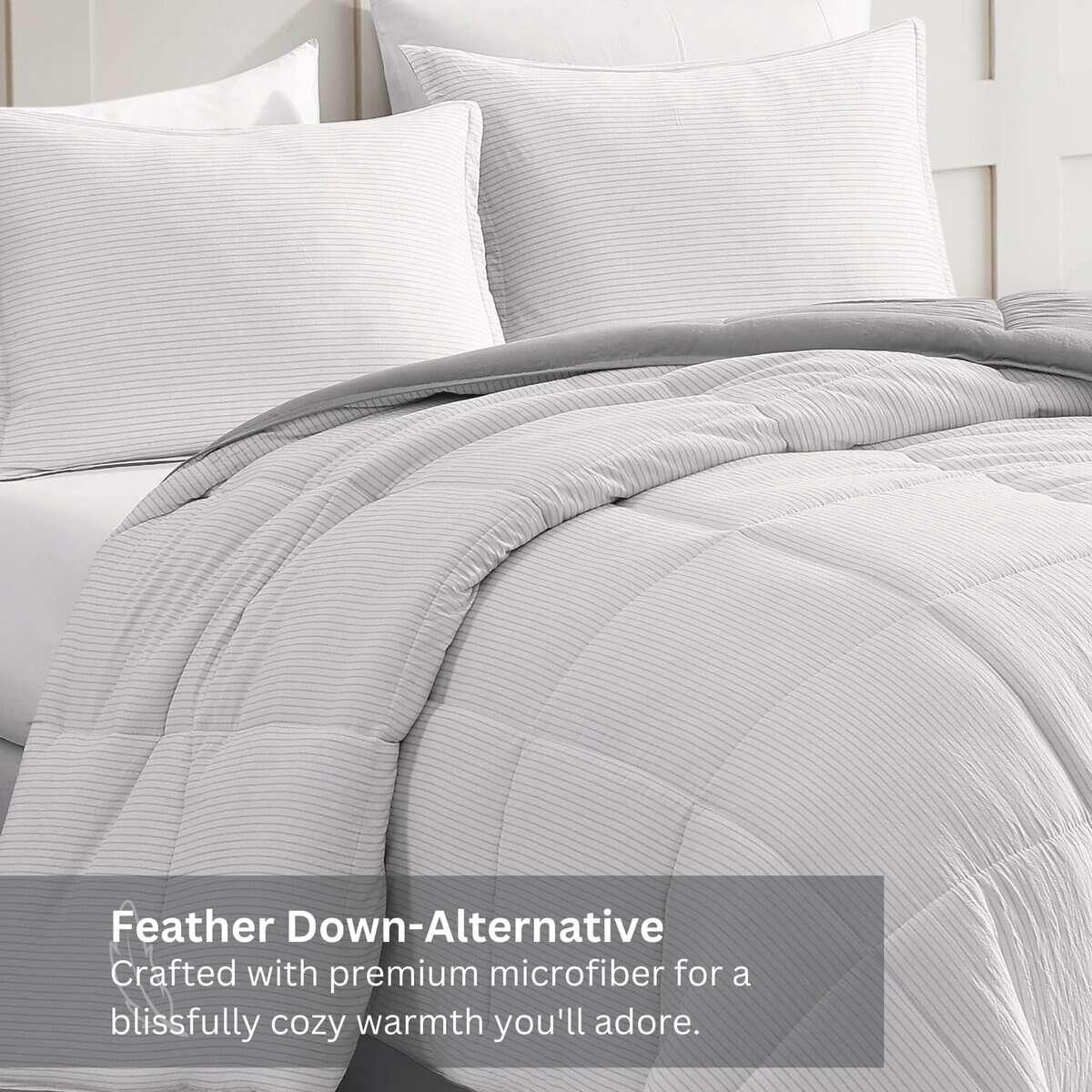 Conjunto de Edredón Mimoso Casa Platino - Pre-Lavado - Imagen 5