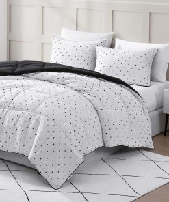 Juego de Edredón Pre-Lavado Casa Platino Tamaño Queen -