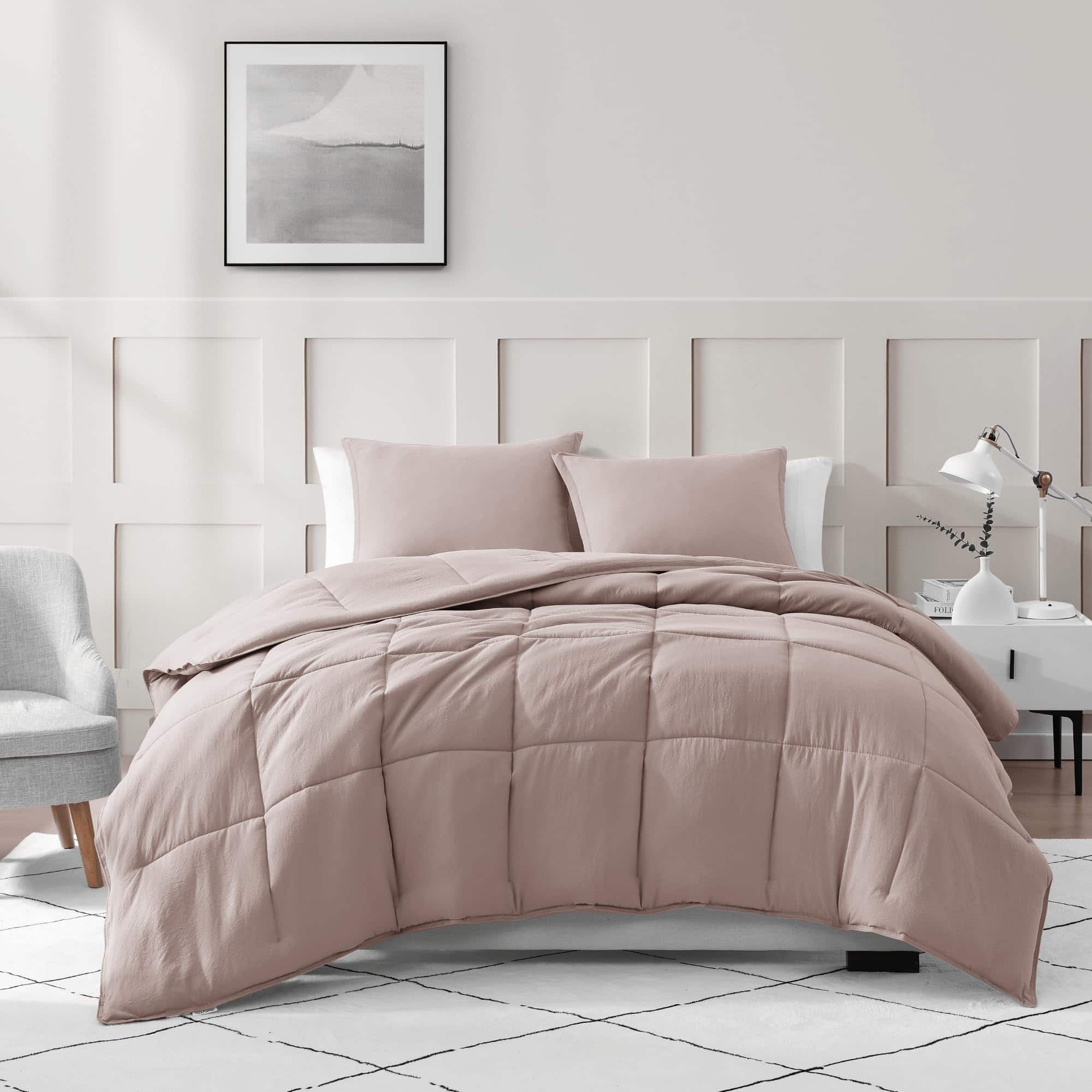 Set de Edredón Queen Size Casa Platino Pre-Lavado - - Imagen 7