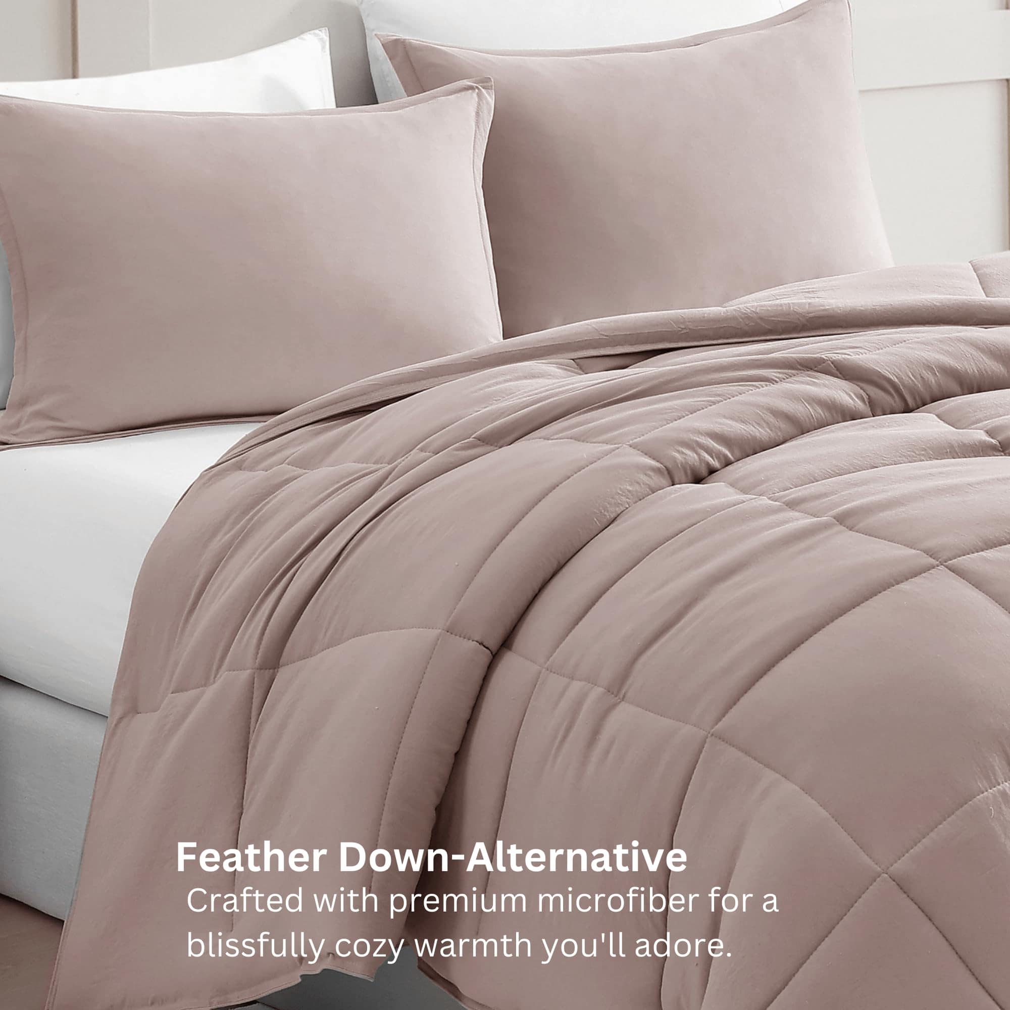 Set de Edredón Queen Size Casa Platino Pre-Lavado - - Imagen 5