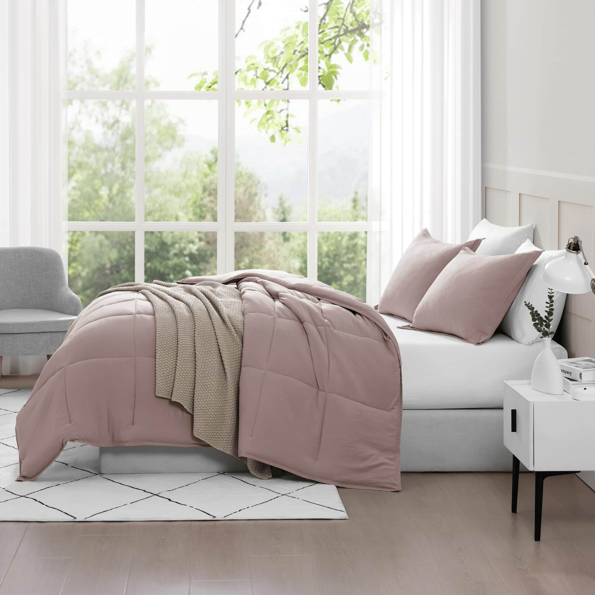 Set de Edredón Queen Size Casa Platino Pre-Lavado - - Imagen 6