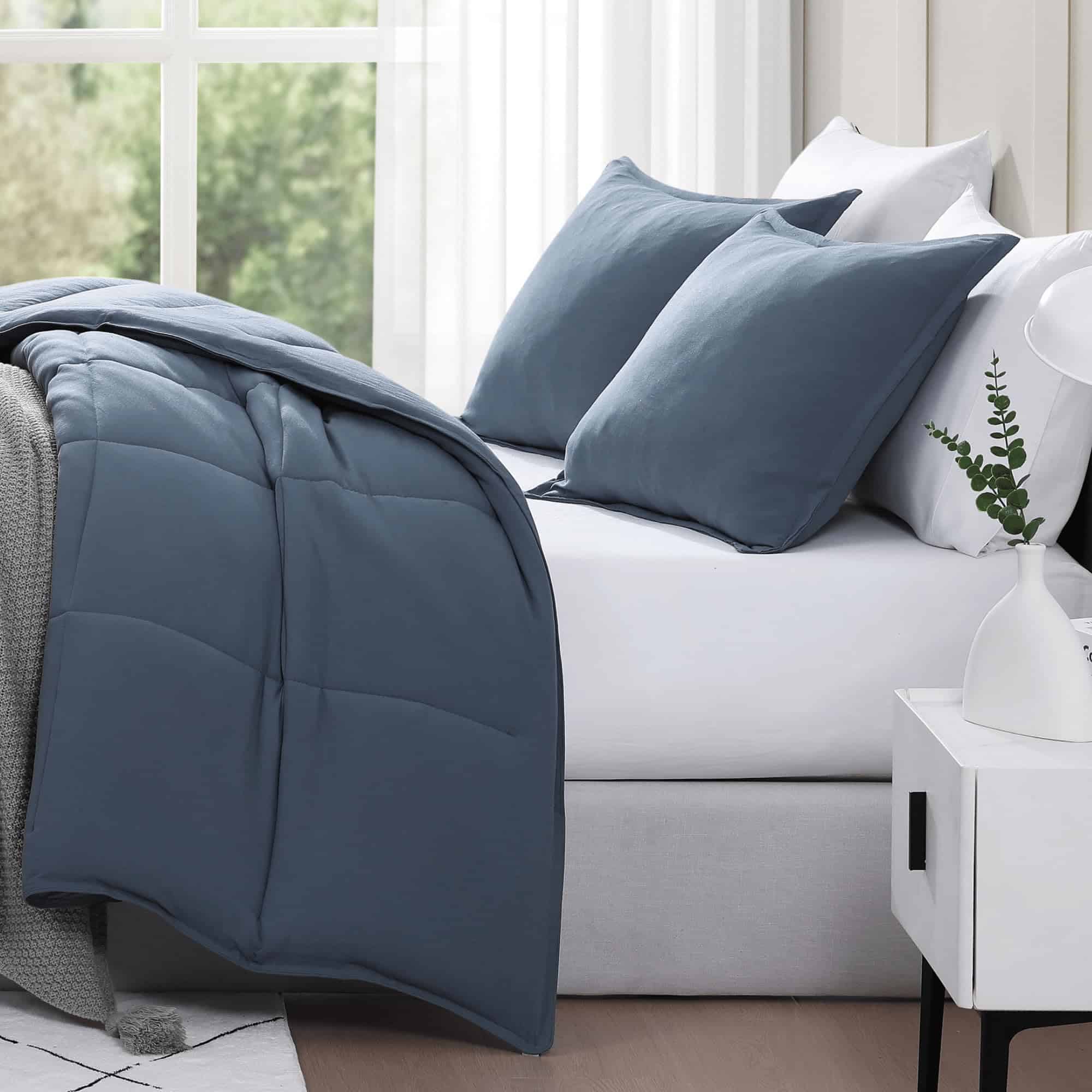 Set de Edredón Queen Casa Platino Pre-Lavado - Incluye un - Imagen 9