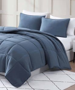 Set de Edredón Queen Casa Platino Pre-Lavado - Incluye un