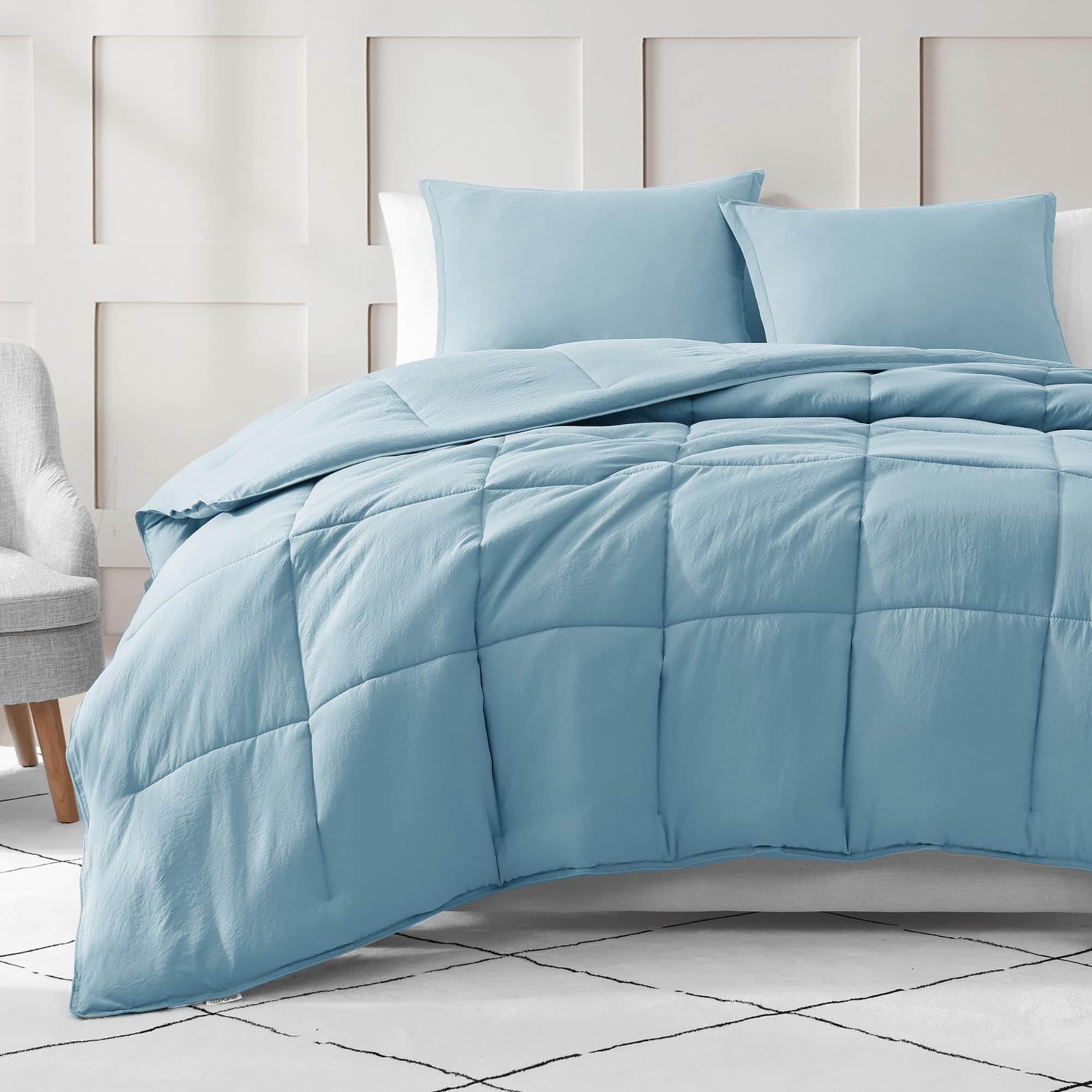 Juego de Edredón Queen Size Pre-Lavado Casa Platino - - Imagen 3