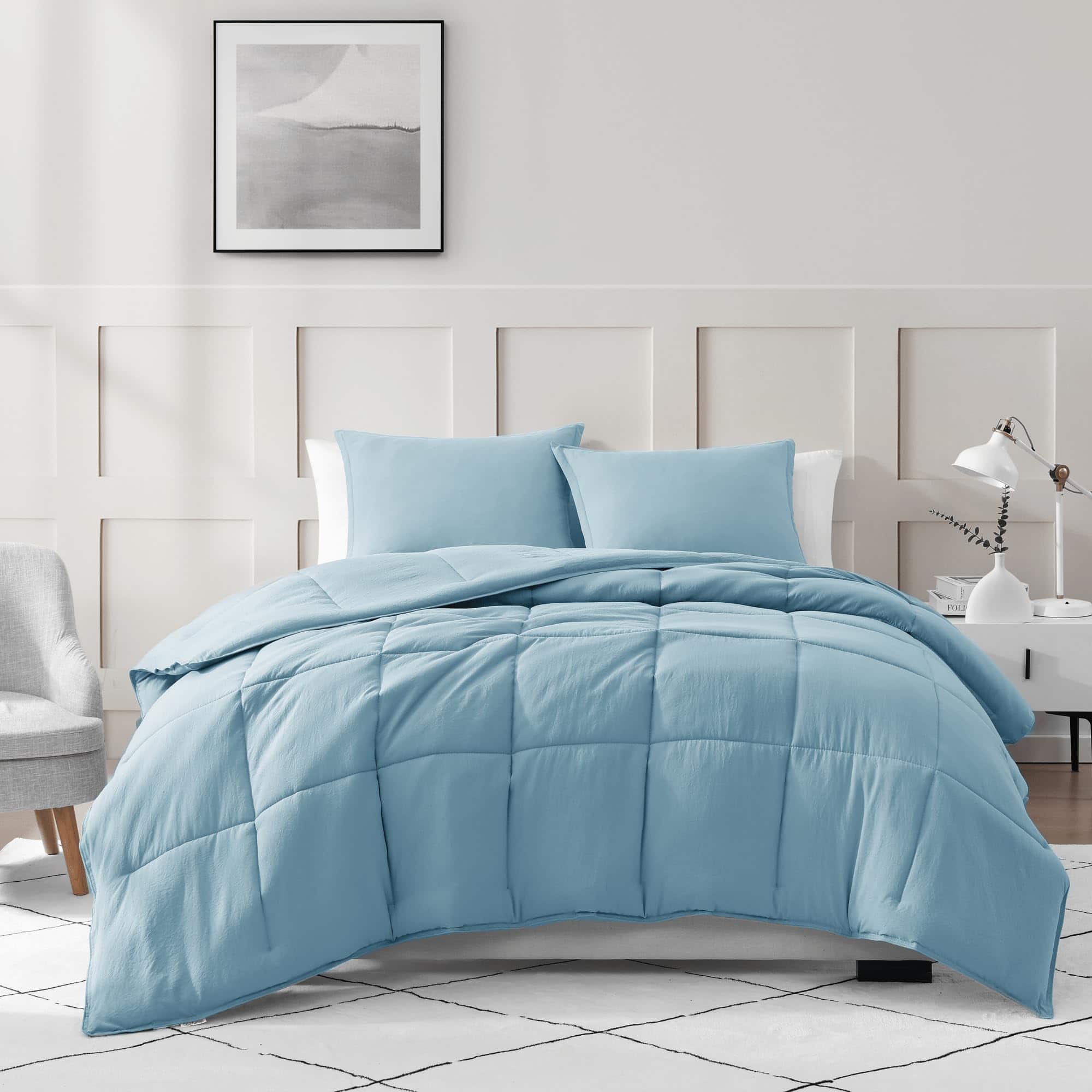 Juego de Edredón Queen Size Pre-Lavado Casa Platino - - Imagen 7