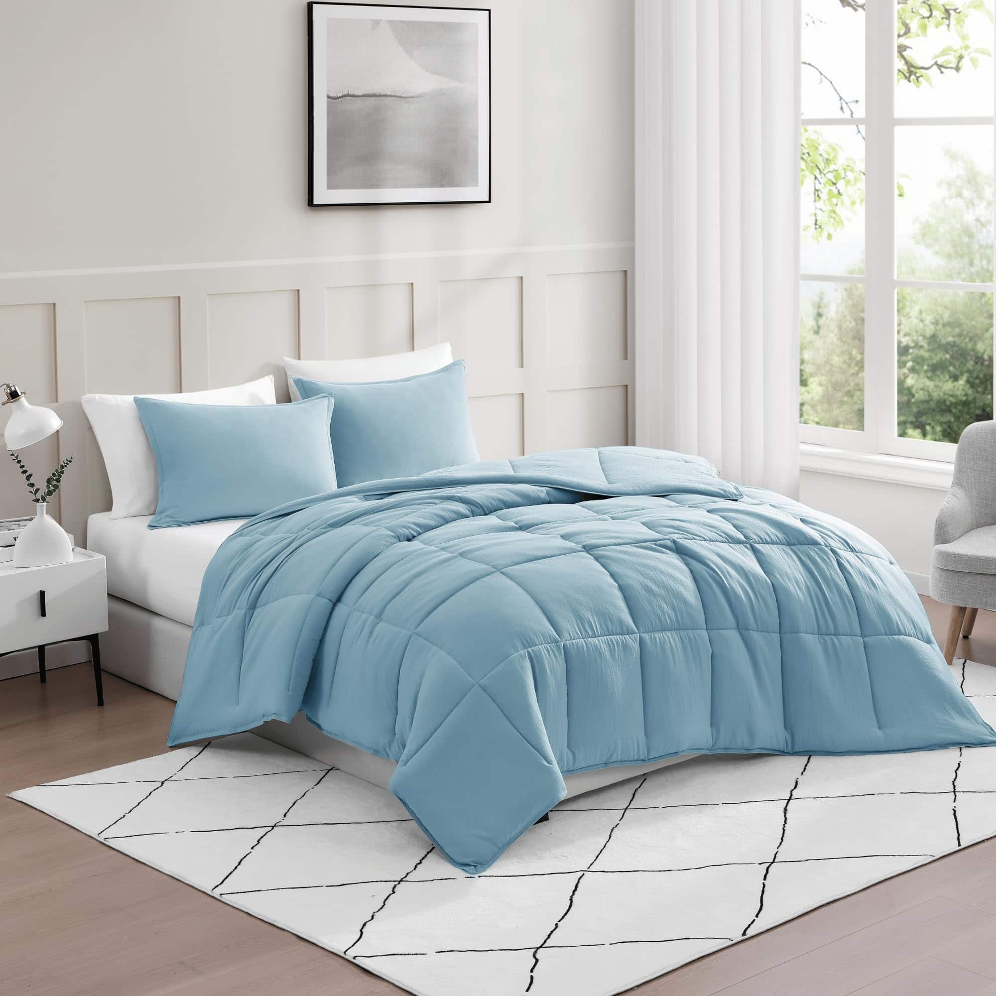 Juego de Edredón Queen Size Pre-Lavado Casa Platino - - Imagen 10