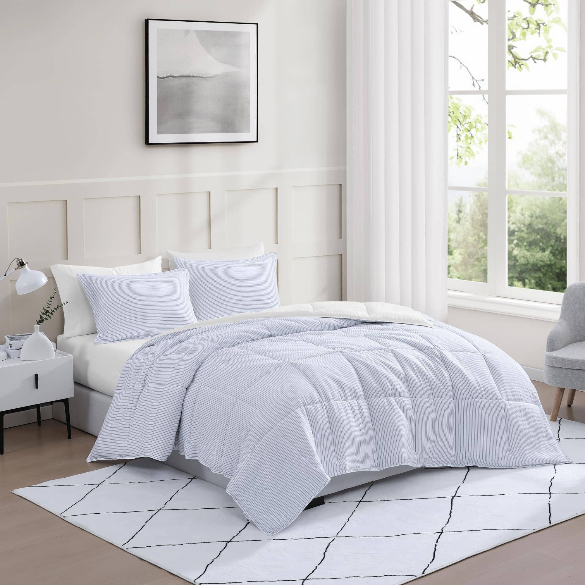 Set de Edredón Queen Size Casa Platino - Suave Juego de - Imagen 10