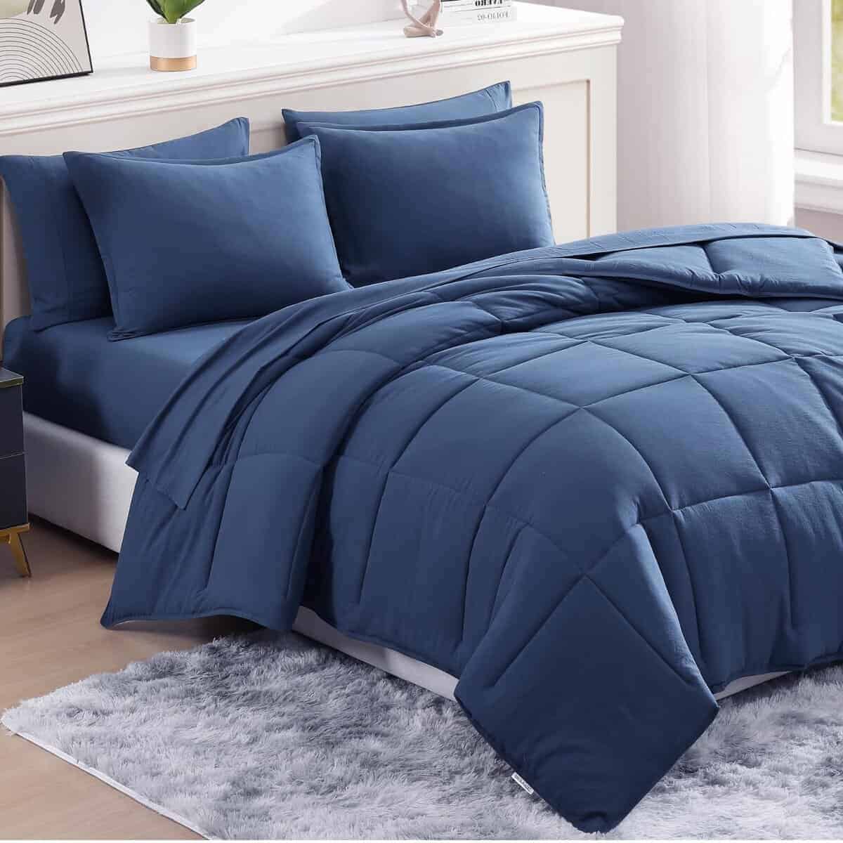 Set de Comforter Casa Platino Queen en una Bolsa Pre-Lavado