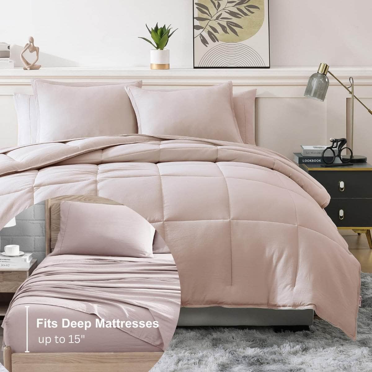 Set de Cama Twin XL Casa Platino Pre-Lavado � Suave - Imagen 6