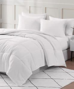 Juego de Edredón Queen Casa Platino - Ropa de Cama Suave -