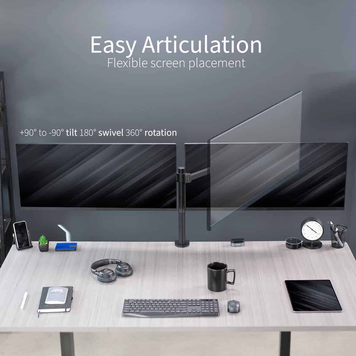 Soporte de escritorio VIVO para monitor ultrapanorámico - Imagen 4