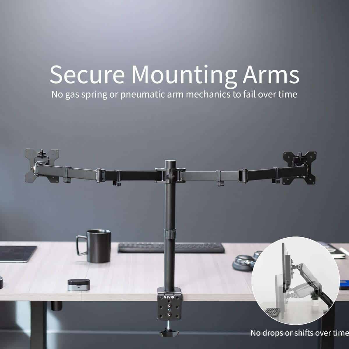 Soporte de escritorio VIVO para monitor ultrapanorámico - Imagen 5