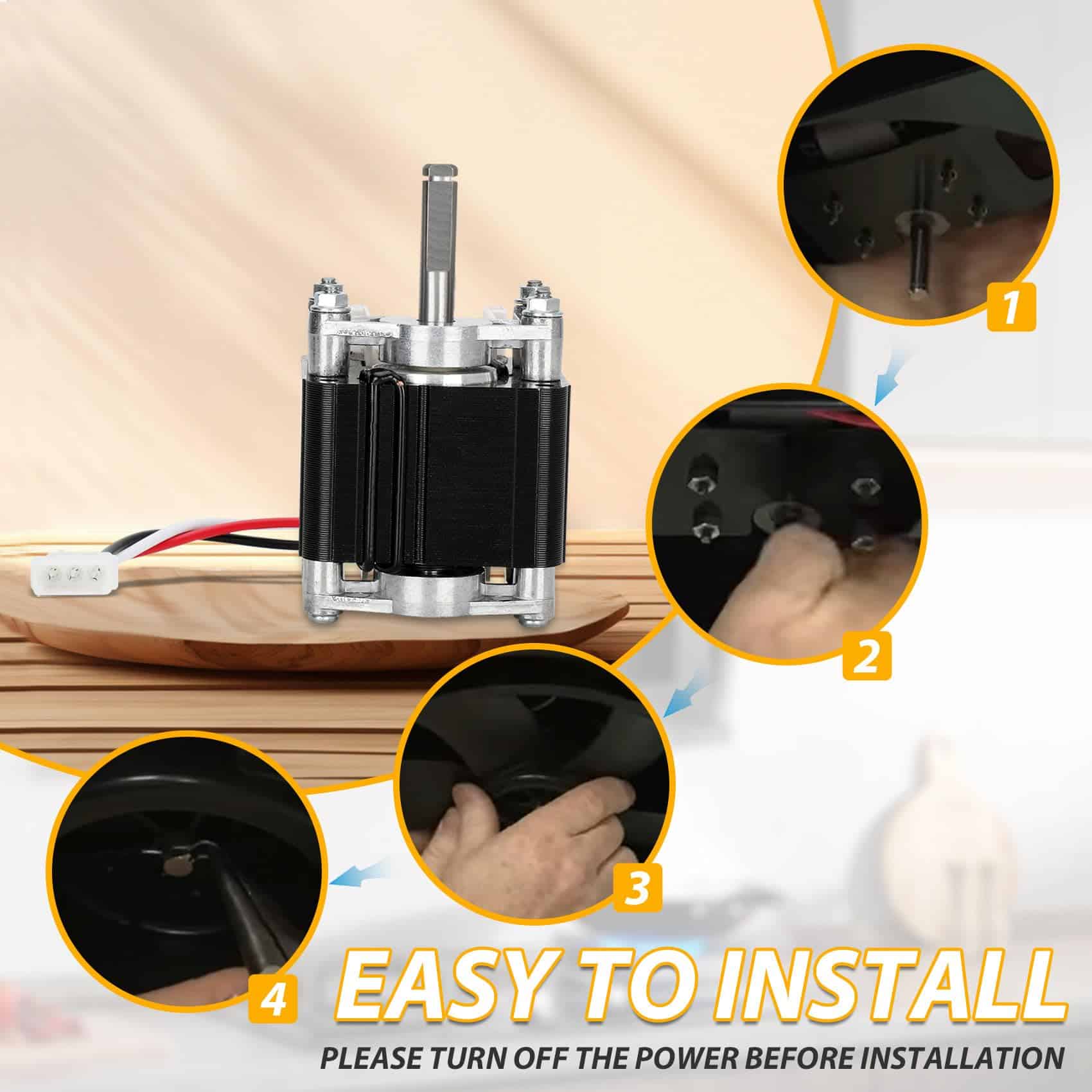 Motor del Ventilador S99080666 Compatible con Campana - Imagen 5