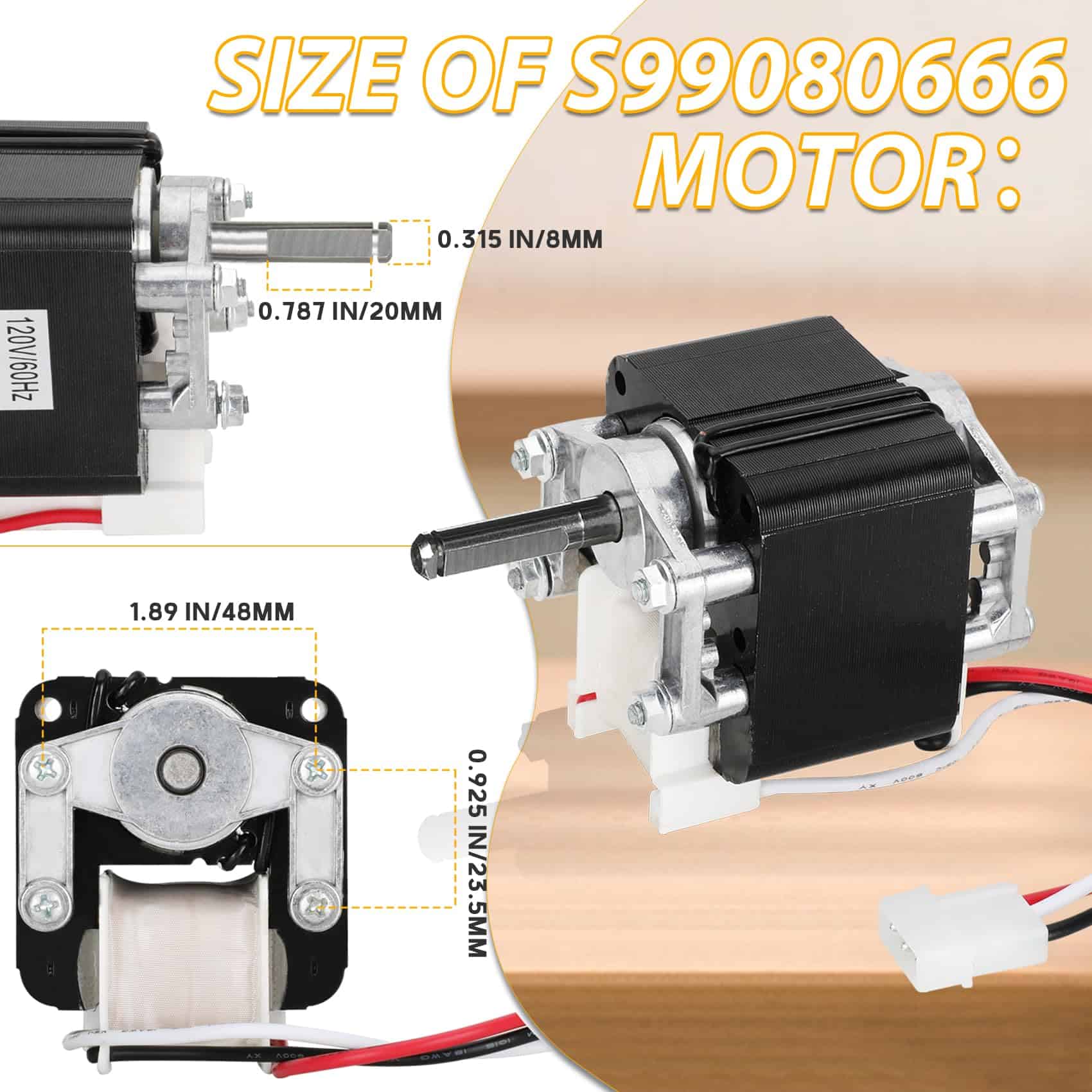 Motor del Ventilador S99080666 Compatible con Campana - Imagen 4