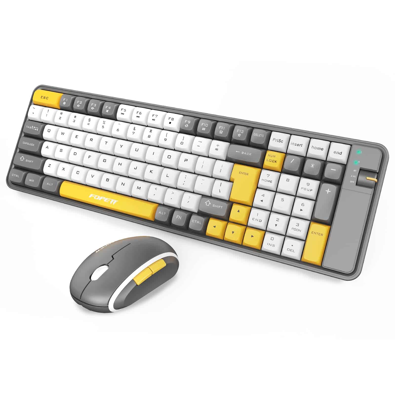 Combo de Teclado y Mouse Inalámbrico para Computadora,
