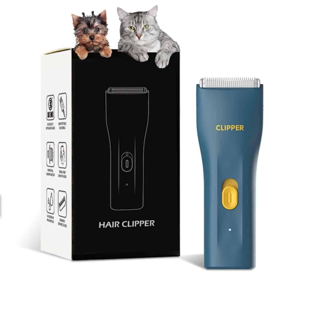 Cortadora de Pelo Eléctrica Recargable para Mascotas,
