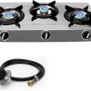 Estufa de Propano de 3 Quemadores - Cocina de Acero