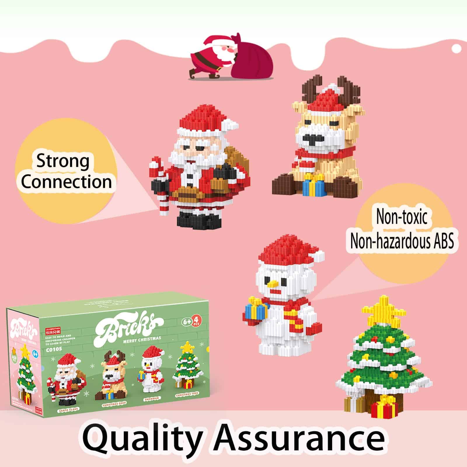 Bloques Apilables de Navidad Eqkasio Compatibles con Lego - Imagen 7