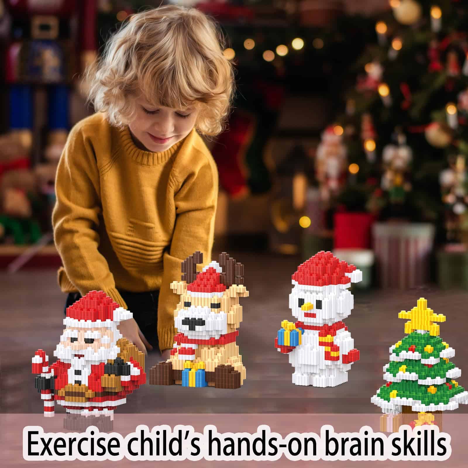 Bloques Apilables de Navidad Eqkasio Compatibles con Lego - Imagen 5