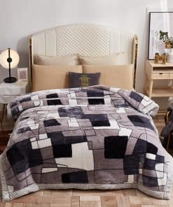 Cobertor de Piel de Mink MODUSKYE, 78 * 90 pulgadas, 2