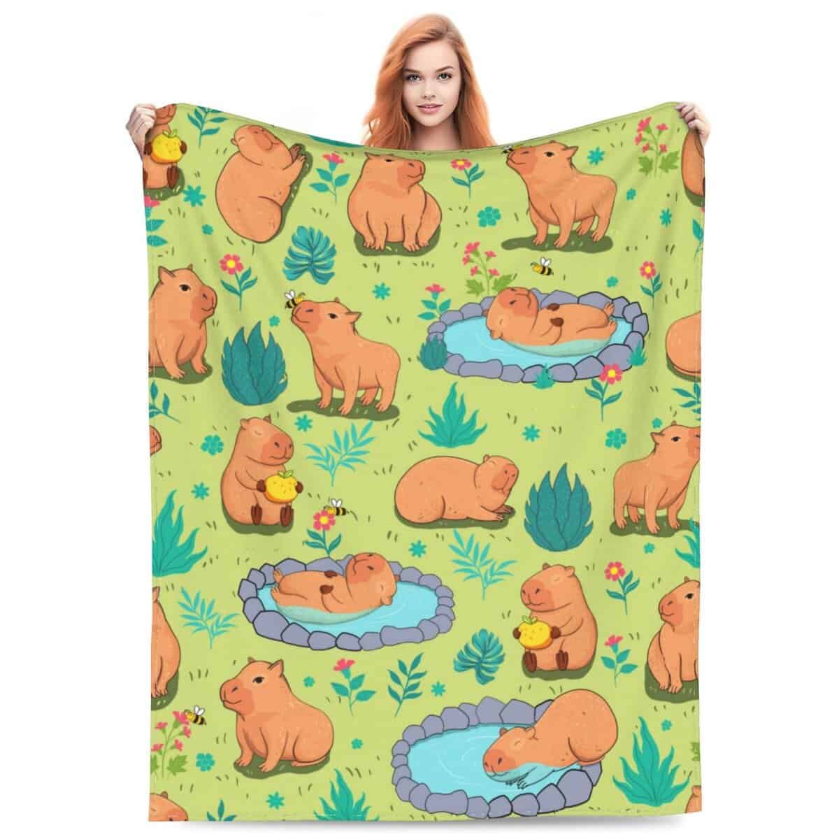 Manta de Capibara Jatcre, Regalos de Cumpleaños para Niños,