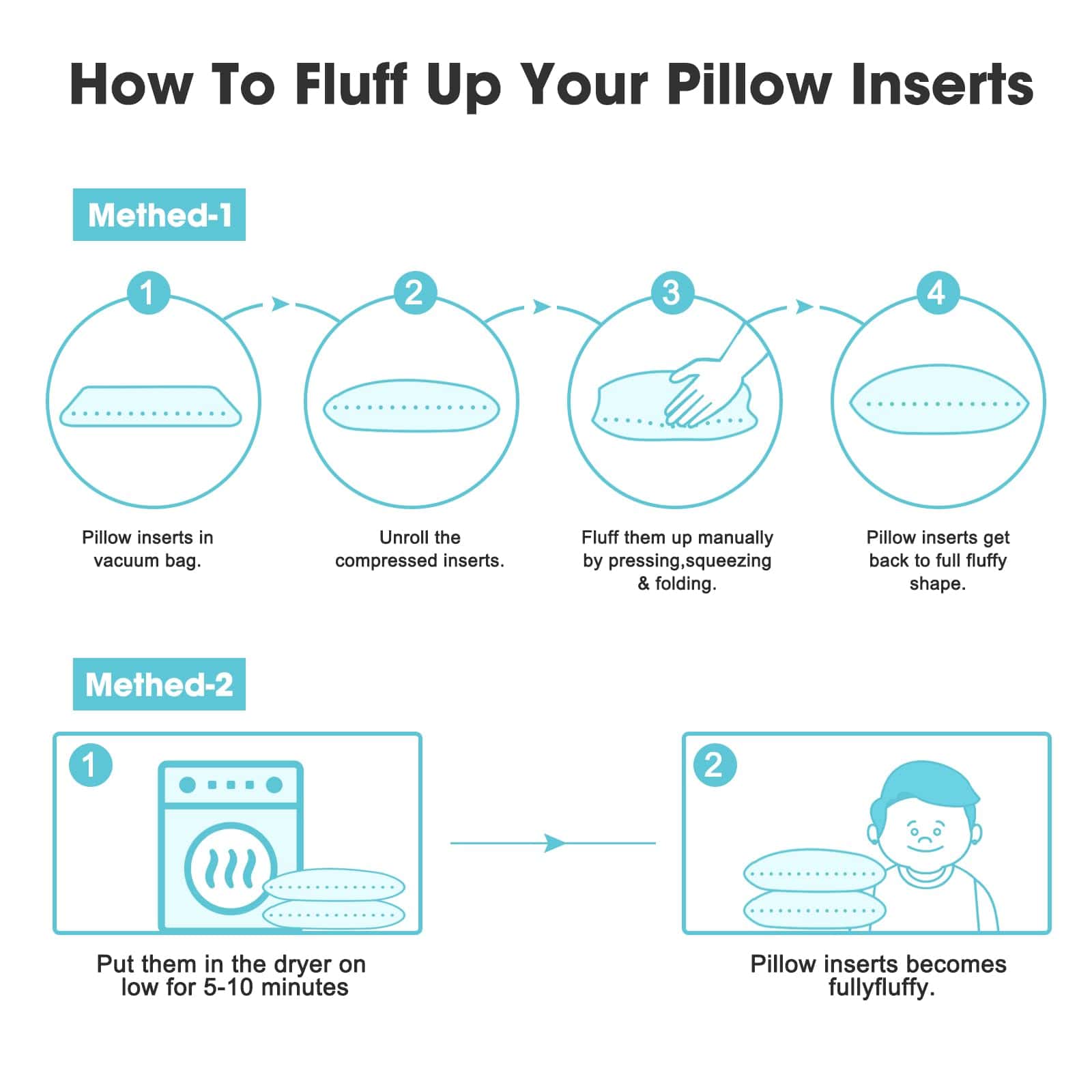 Insertos de Almohada WINGLAM, Almohadas Decorativas - Imagen 8