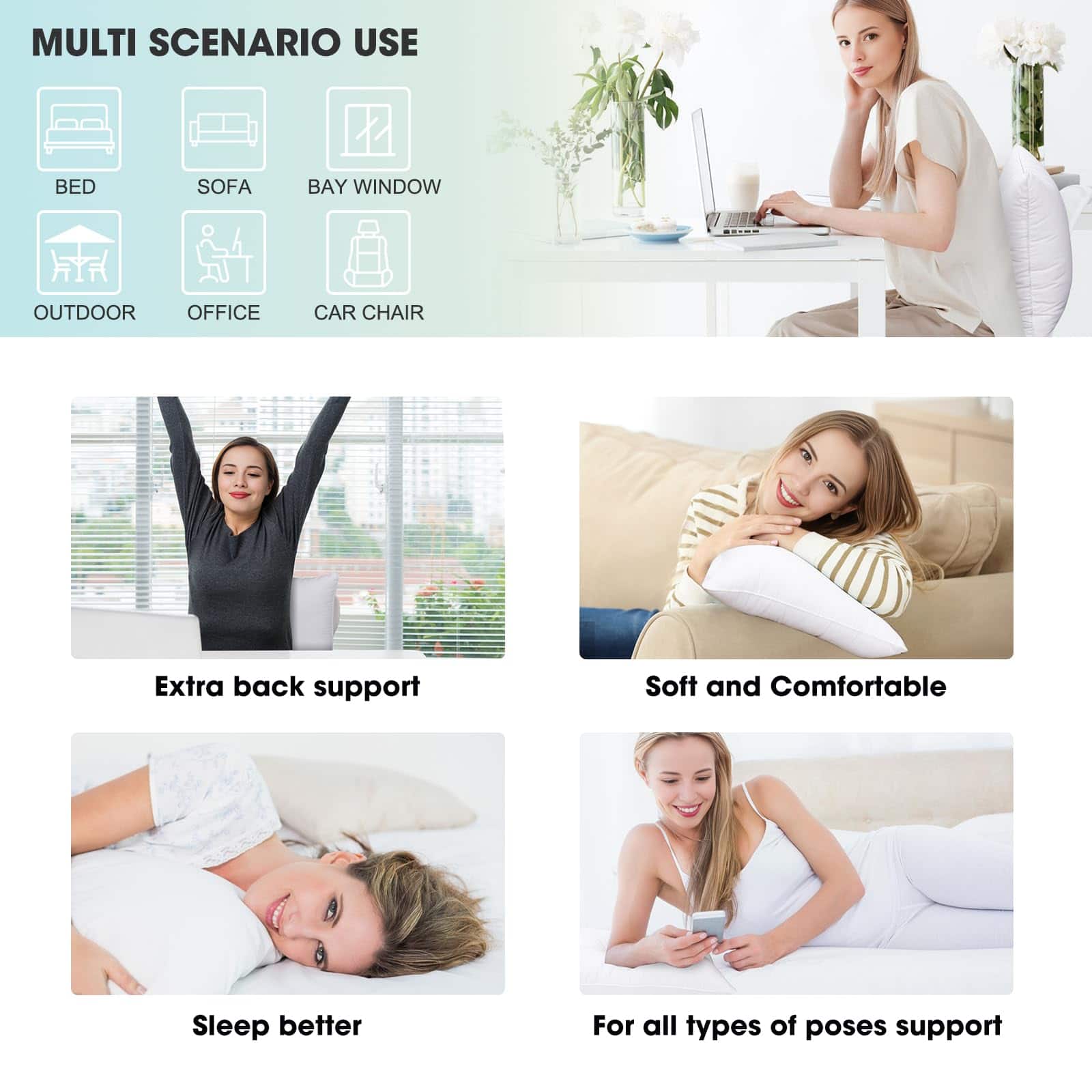 Insertos de Almohada WINGLAM, Almohadas Decorativas - Imagen 6