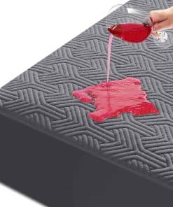 Protector de colchón impermeable tamaño -Gris