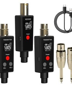 Sistema de Micrófono Inalámbrico Elimavi 2.4GHz Transmisor