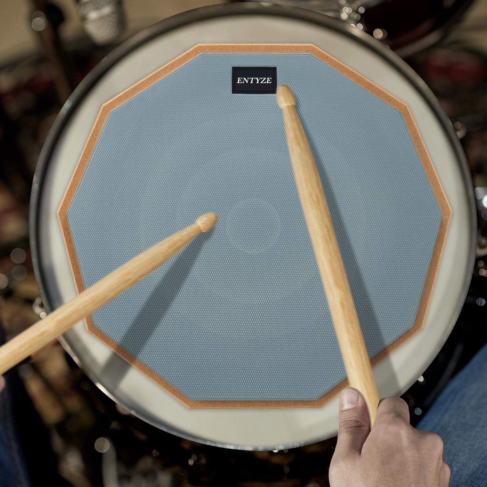 Pad de práctica de tambor ENTYZE, 12 pulgadas, Pad de - Imagen 5