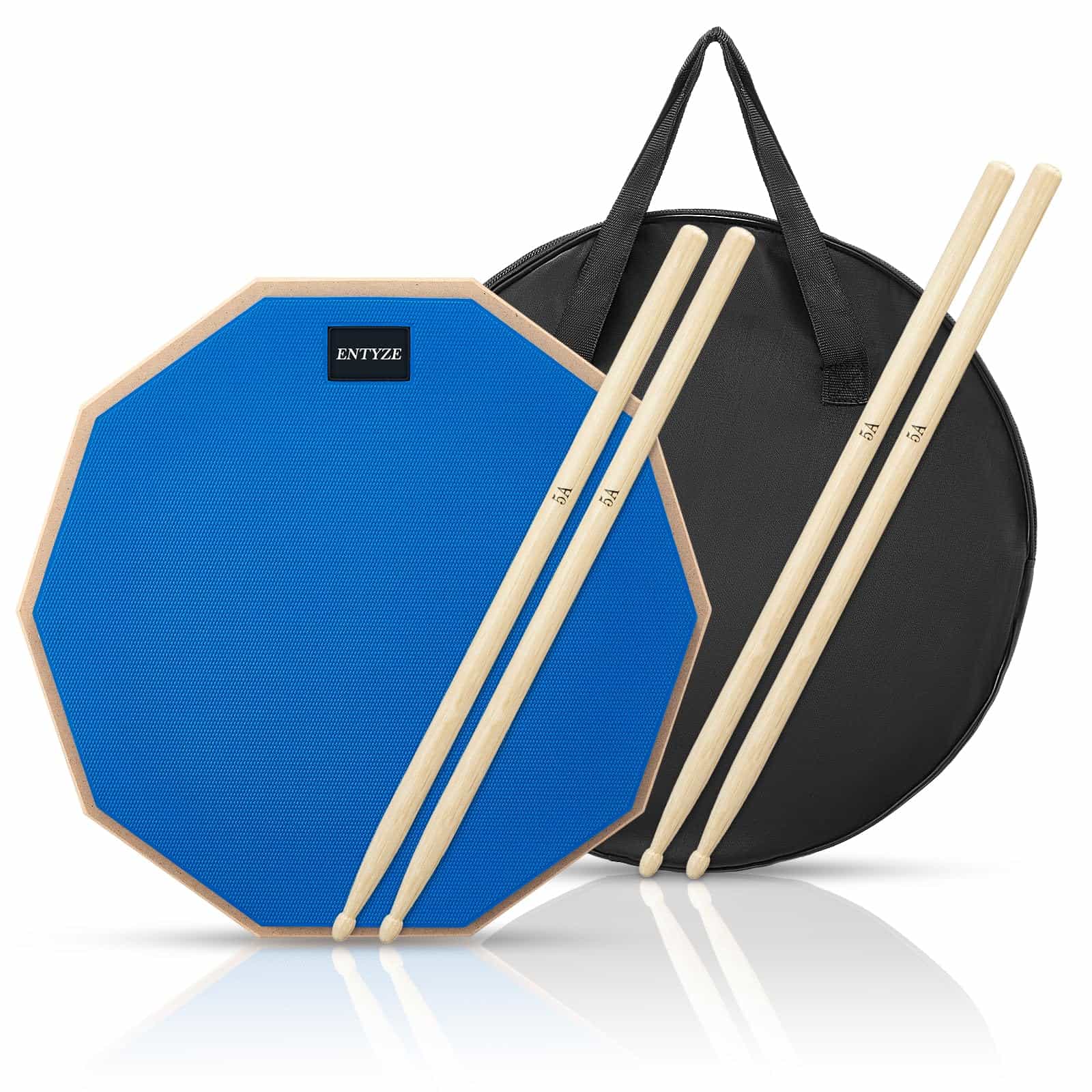 ENTYZE Snare Drum Practice Pad, Pad de -Azul