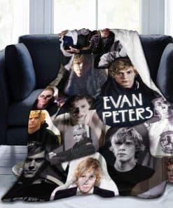 Manta Evan Peters Suave Cálida Esponjosa Ligera para Mantas
