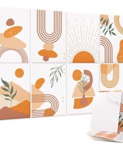 AtawLege 8 Pcs Paneles Acústicos Boho, 48"X32" Paneles de