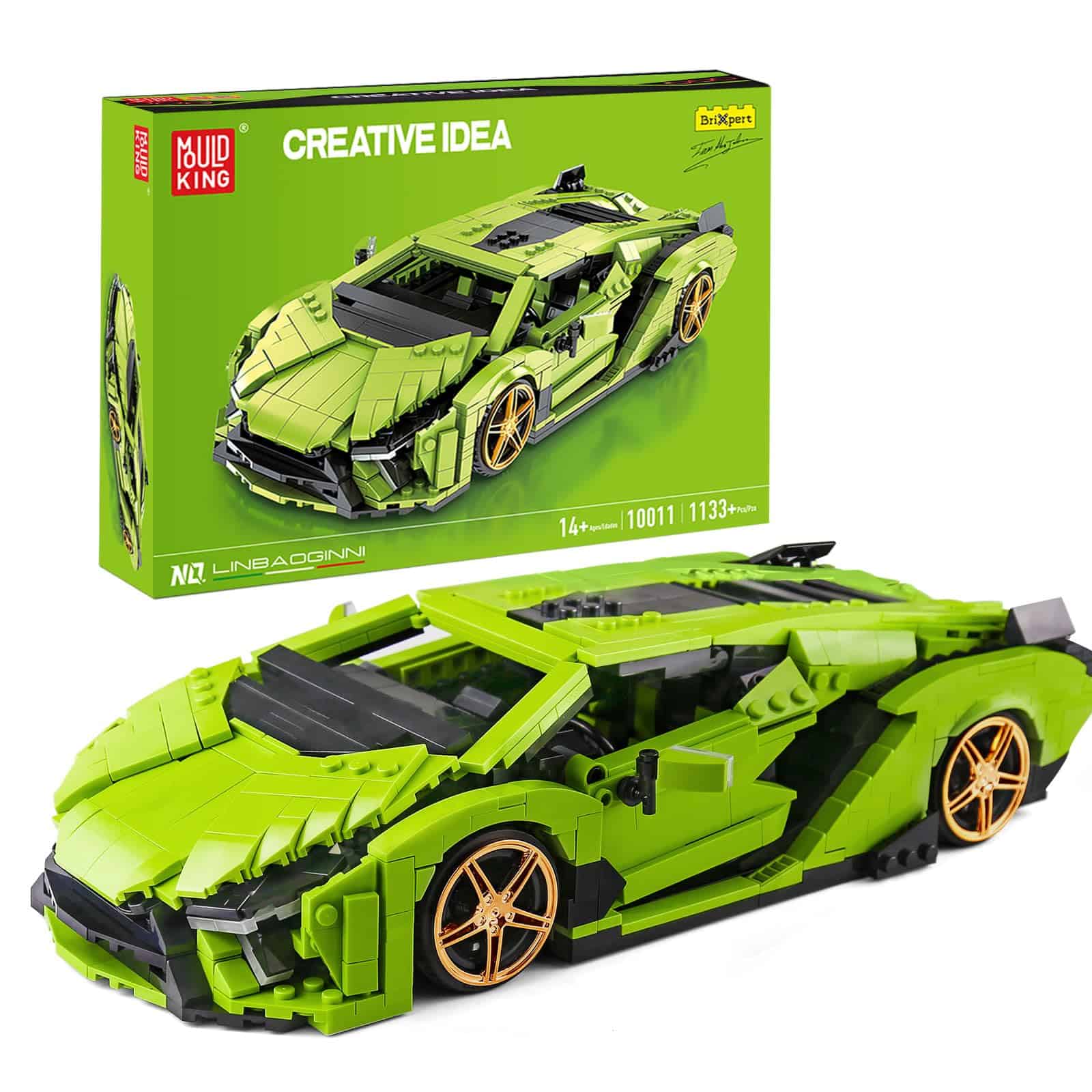 Mould King 10011 Mini SAI Sports Car MOC Building Blocks y