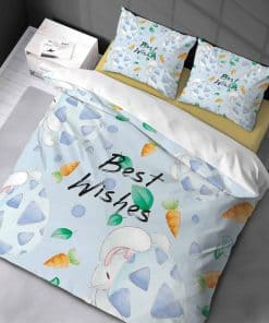 Funda de Edredón Tortuga Azul Claro Tamaño Completo, Juego