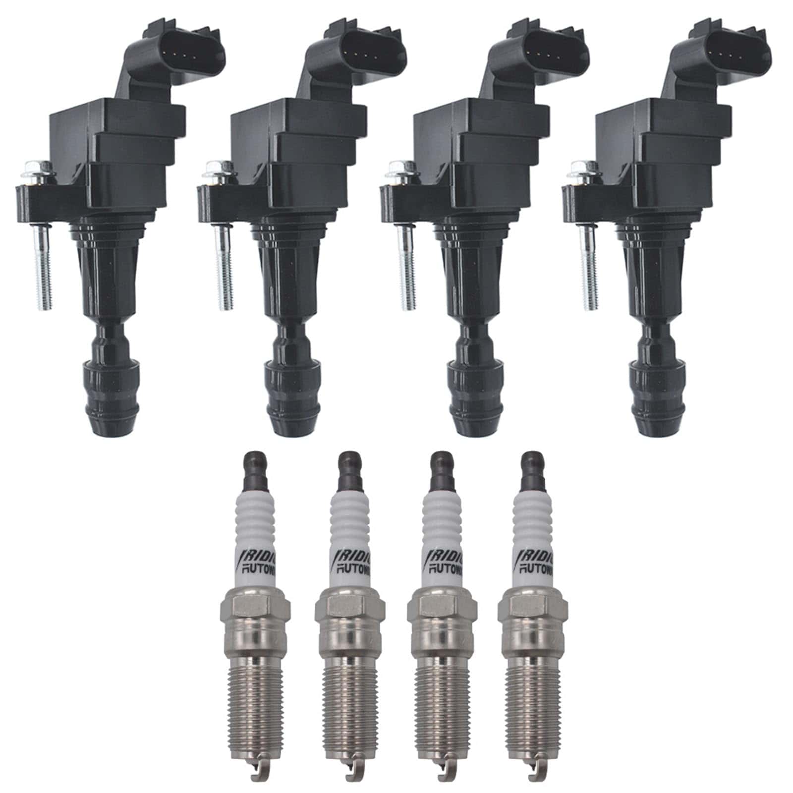 Paquete de 4 Bobinas de Encendido Autowxjq con Bujía de